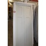 Assorted Sizes 28" - 36", Interior Bi-Hinge Double Door, Primed White = Quantity of 39. LOCATION: