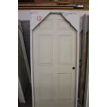 Kingswood Solid Core Transitional doors, Primed White, Quantity of 9 (32in-1 Right,30in-1left ,
