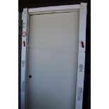 Kingswood 36 Inch Interior doors, Primed White, Quantity of 5 (2 left and 3 Right Hand). LOCATION:
