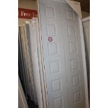 Assorted Sizes 36" - 42", Interior Bi-Hinge Double Doors, Primed White = Quantity of 47. LOCATION: