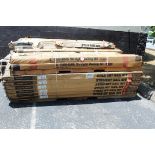 Pallet of 35 Kits of Straight Hand Rail Kits, White Vinyl, 8" x 42"sections. LOCATION: 4313