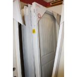 Kingswood 36 Inch Solid Core Transitional doors, Primed White, Quantity of 13 Left. LOCATION: 4313