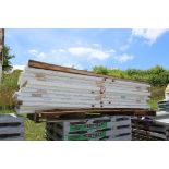 Pallet of Assorted Exterior Slab Doors, Size Range from 32" - 36"= Quantity of 12. LOCATION: 4313