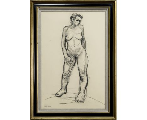 * PETER HOWSON OBE (SCOTTISH b. 1958), SALOME charcoal on paper, signed image size 74cm x 49cm, overall size 92cm x 66.5cm Fr