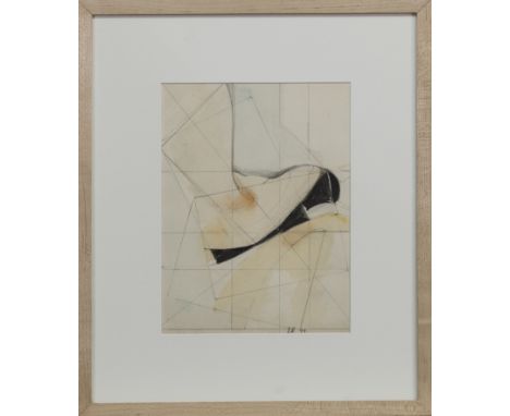 * ADRIAN HEATH (BRITISH 1920 - 1992), UNTITLED mixed media on paper, initialled and dated '79 image size 25cm x 19cm, overall