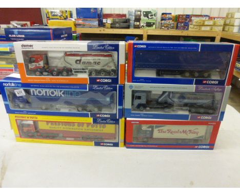 6 Boxed Corgi 1:50 Scale Limited Edition Commercial Vehicles; CC13515 The Real McKay Ltd, 76301 Rogrbach Zement, 76101 Damac 