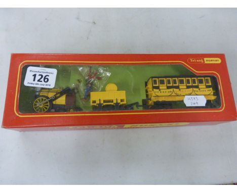 Model Railway  - Boxed OO gauge Triang Hornby R346 Stephenson's Rocket Train with both figures
