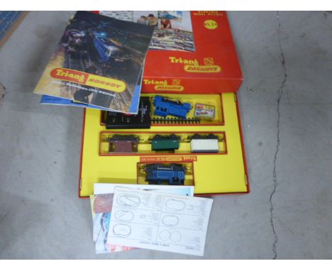 Model Railway - Boxed Triang RS 24 train set with additional engine (no track)