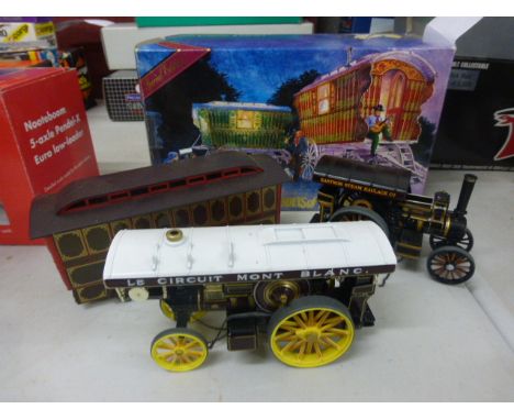 Boxed Matchbox Models of Yesteryear YSH1 Gypsy Caravan 1900 plus 3 x Corgi diecast vehicles including Caravan and 2 x steam e