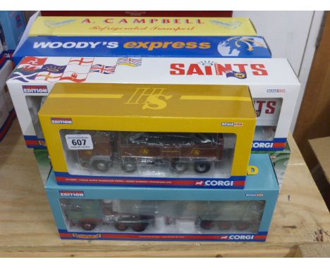 8 Boxed Corgi 1:50 Scale Limited Edition Commercial Vehicles - Hauliers of Renown; CC12920 A.Campbell Refrigerated Transport,