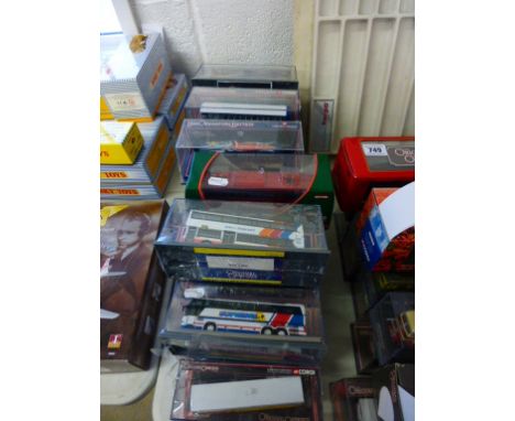 A collection of twenty two limited edition boxed and cased die cast 1:76 scale Corgi 'Original Omnibus' model coaches to incl