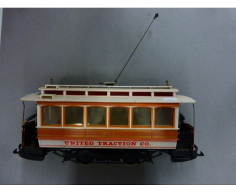 Model Railway Bachman O gauge United Traction Co engine tram (never been run)