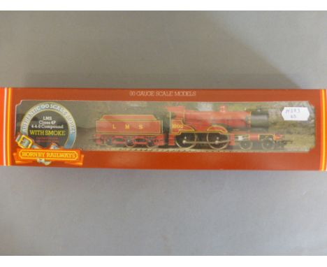 Model Railway - Boxed Hornby OO gauge R755 LMS Class 4P 4-4-0 Compound with smoke engine 