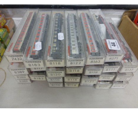 Model Railway - 27 Boxed Fleischmann N gauge rolling stock to include 8118 x 4, 8110 x 2, 8183 x 3, 8389 x 3, 8134, 8119K, 81
