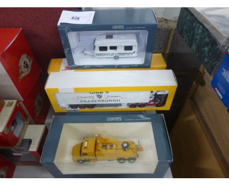 6 Boxed Lion Toys Diecast Vehicles 1;50 Scale to include; Caravans & Commercial Vehicles - all in nr mint condition