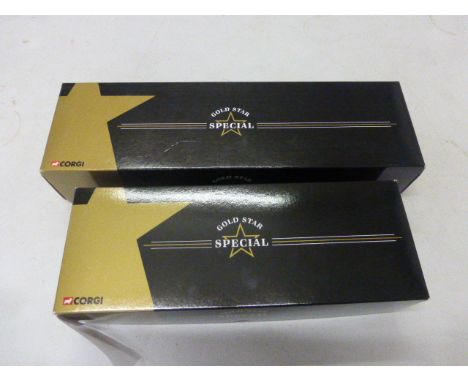 2 Boxed Corgi 1;50 Scale Limited Edition Commercial Vehicles Gold Star Special; CC12105 Rugby Cement, CC11907 Peterl "Tanker 