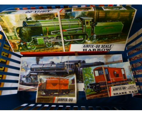 Model Railway - OO gauge boxed  N and K Keyser GWR Autocoach metal kit (built) plus 4 x boxed Airfix model kits all unbuilt (