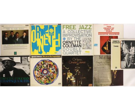 ORNETTE COLEMAN - UK LPs - Tremendous collection of 9 x LPs for the UK market. Titles are This Is Our Music (LTZ-K 15228 - Ex