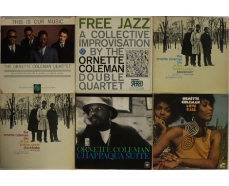 ORNETTE COLEMAN - Smashing selection of 6 x LPs (5 x US, 1 x UK issue). Titles are This Is Our Music (mono US original white 