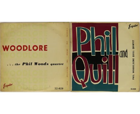 PHIL WOODS ON ESQUIRE - 2 x wonderful LPs featuring Phil Woods and introducing Gene Quill on alto sax. Titles are Woodlore (3