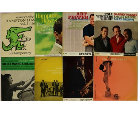 CONTEMPORARY/VOGUE LPs - Another super collection of 15 x early LPs. Artists/titles/cat. numbers are Hampton Hawes (x2) - Eve