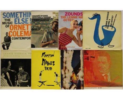 CONTEMPORARY/VOGUE LPs - Another ace collection of 15 x early LPs. Artists/titles/cat. numbers are Ornette Coleman - Somethin