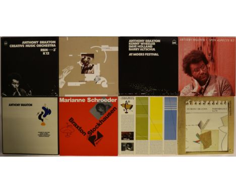 ANTHONY BRAXTON - LP SETS - Outstanding bundle of 8 rare LP sets. Titles are RBN----3° K12 (Pour Orchestre) (Ring 01024/5/6 -