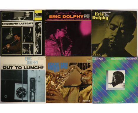 ERIC DOLPHY/ALBERT AYLER - 6 x LPs from these two sax icons. Eric Dolphy titles are Last Date (very rarely seen original UK r