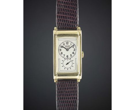 A GENTLEMAN'S 9CT SOLID GOLD ROLEX PRINCE WRIST WATCHCIRCA 1930s, REF. 1862Movement: 15J, manual wind, signed Rolex Extra Pri