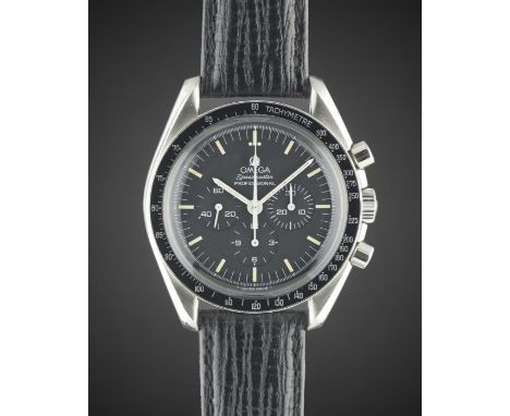 A GENTLEMAN'S STAINLESS STEEL OMEGA SPEEDMASTER PROFESSIONAL CHRONOGRAPH WRIST WATCH CIRCA 1995, APOLLO XI 25TH ANNIVERSARY L