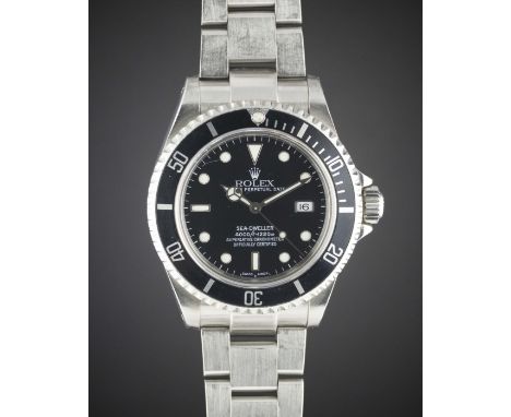 A GENTLEMAN'S STAINLESS STEEL ROLEX OYSTER PERPETUAL DATE SEA DWELLER BRACELET WATCHDATED 2003, REF. 16600 WITH ROLEX BOX & O