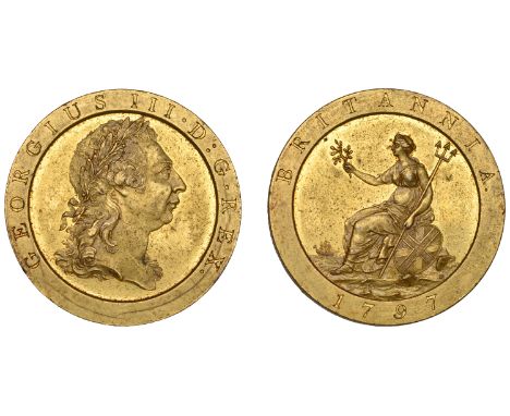 George III (1760-1820), Soho Mint, Birmingham, Pattern Penny, 1797 (late Soho), by C.H. Küchler, in gilt-copper, large undrap