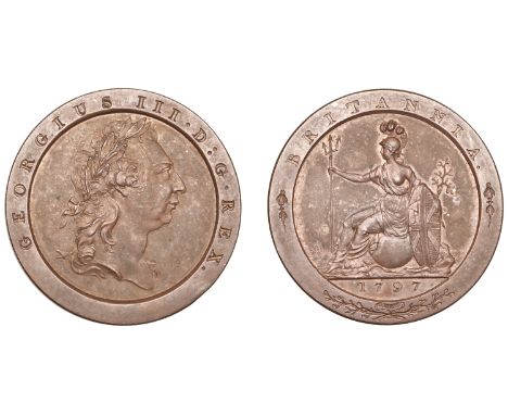 George III (1760-1820), Soho Mint, Birmingham, Pattern Penny, 1797 (late Soho), by C.H. Küchler, in bronzed-copper, large und