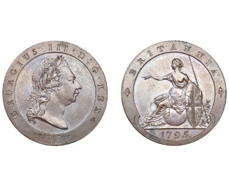 George III (1760-1820), Soho Mint, Birmingham, Pattern Halfpenny, 1795 (late Soho), by C.H. Küchler, in copper, laureate bust