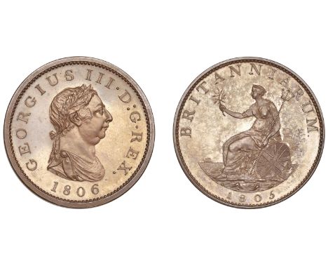 A second Pattern mule Penny, 1806/1805   George III (1760-1820), Soho Mint, Birmingham, Pattern mule Penny, 1806/1805 (late S