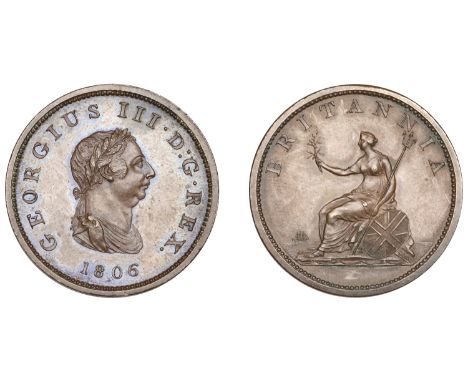 George III (1760-1820), Soho Mint, Birmingham, Proof Halfpenny, 1806 (late Soho), in bronzed-copper, laureate bust right, wre