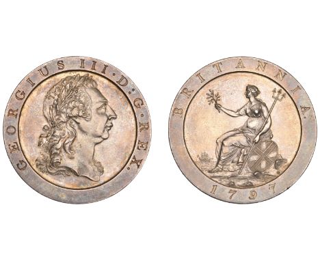 A large bust 1797 Pattern Penny in silver   George III (1760-1820), Soho Mint, Birmingham, Pattern Penny, 1797 (late Soho), b