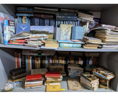 A mixed quantity of books to include those relating to aircraft and WWII including a Royal Air Force flying training manual, 