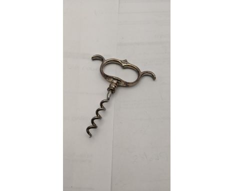 A silver Mappin & Webb pull corkscrew, 48gLocation: 