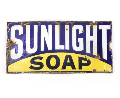 A Sunlight soap enamel sign