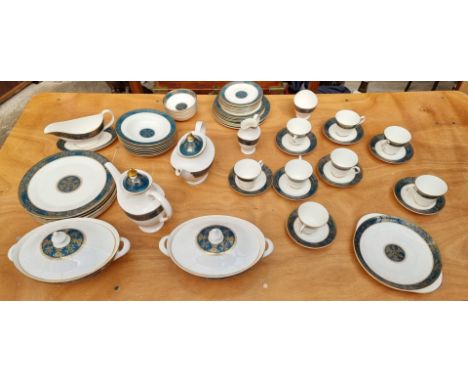 A Royal Doulton 'Carlyle' pattern part tea and dinner service, (coffee pot cover a.f., some seconds). 