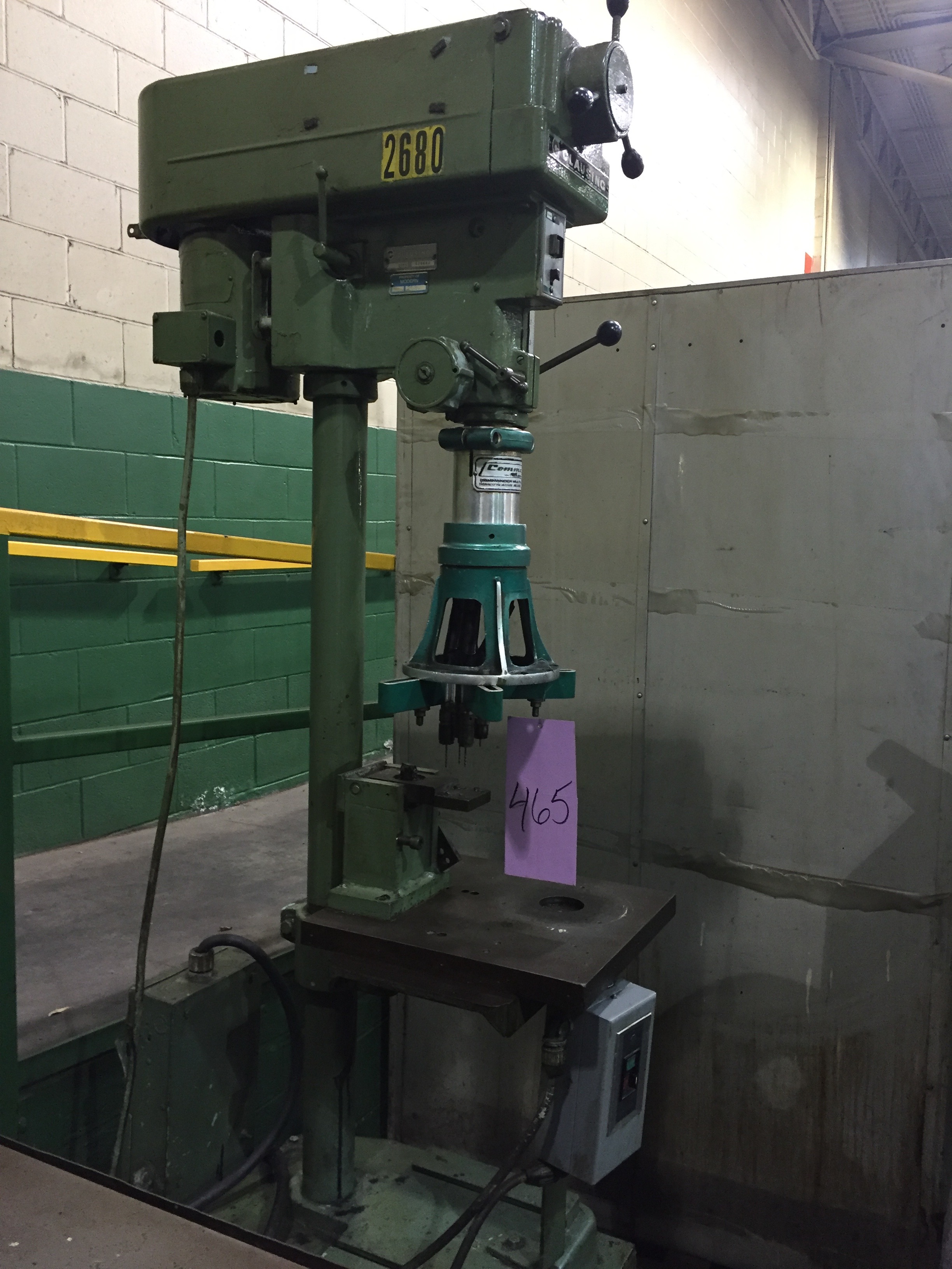 CLAUSING MODEL 1673 DRILL PRESS S526644, W/ COMMANDER MULTISPINDLE