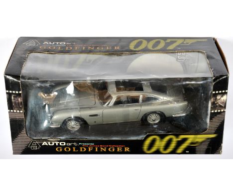Autoart 1:18 Scale No.70021 The James Bond Collection Goldfinger Aston Martin DB5, although unchecked for completeness, condi