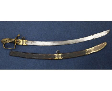 A George III Grenadier Company officer's sword of the 53rd Regiment of Foot (King's Shropshire Light Infantry), with 31.5 inc