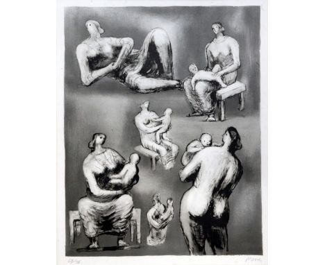 § Henry Moore (1898-1986)lithograph,Reclining Figure and Mother and Child Studiessigned in pencil, 63/75, CCA Certificate ver