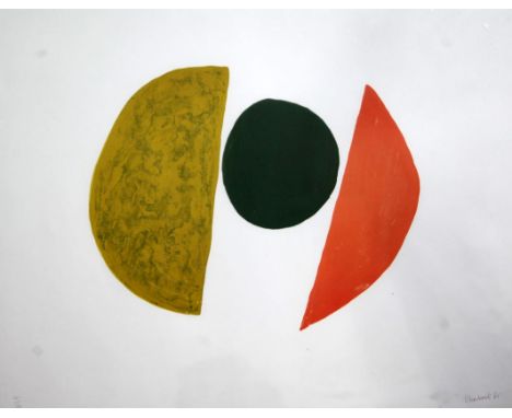 Lynn Chadwick (1914–2003)lithograph printed in colours,Moon Series B, 1965.signed and dated '65, 41/70,19.75 x 25.5in.