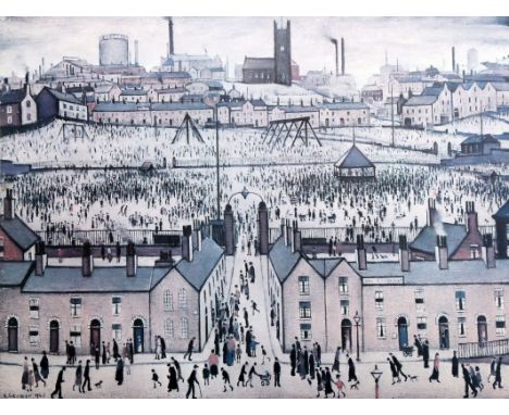 Lawrence Stephen Lowry (1887-1976)limited edition print,'Britain at Play',signed in pencil and blindstamped,17.5 x 23.5in.