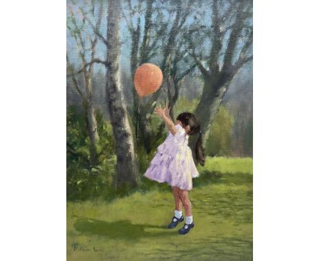 William Burns (British 1923-2010): 'Birthday Girl', oil on canvas signed, titled verso 55cm x 40cmProvenance: direct from the