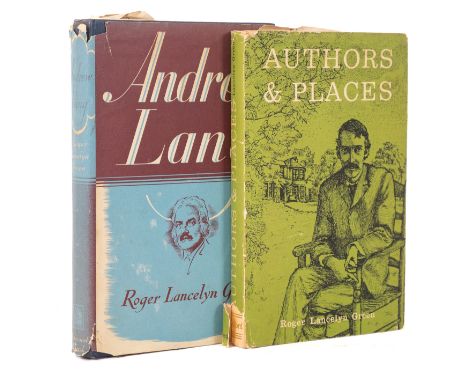 GREEN, Roger Lancelyn. Authors & Places, London: B. T. Batsford Ltd. 1963, first edition, signed and inscribed in ink to ffep