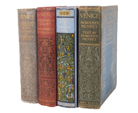 A. & C. BLACK (pub.) MENPES, Dorothy. Venice, 1904, illus. by Mortimer Menpes; GOFF, Clarissa. Florence, nd (c. 1905), illus.